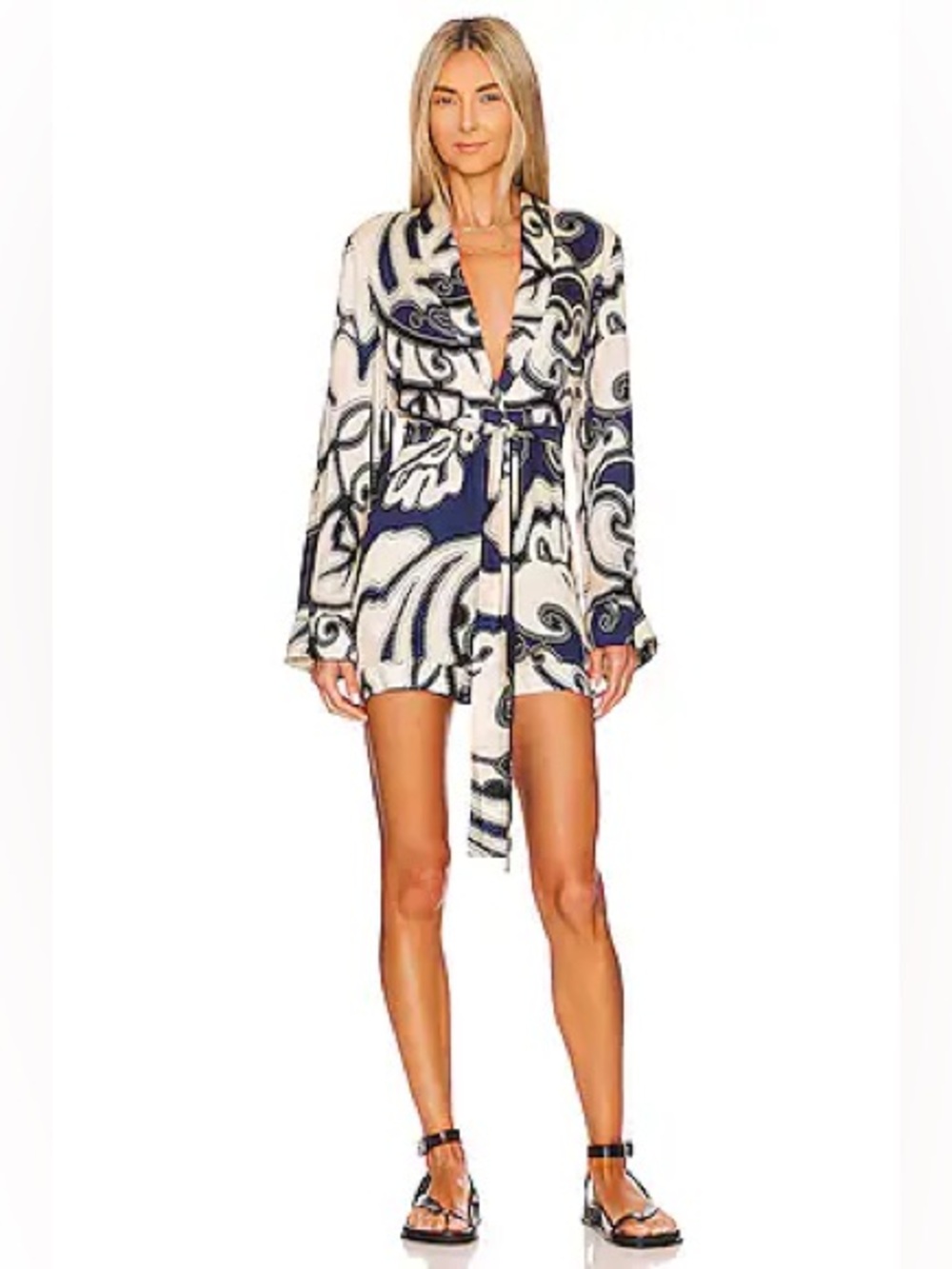NWT! Alexis Kaiden Romper Maldive Blue | Size S - Picture 3 of 8